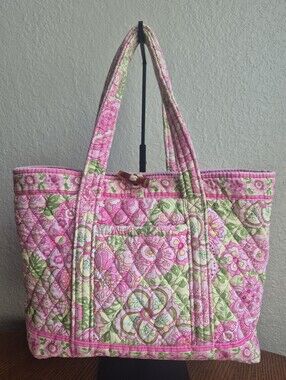 Vera Bradley Petal Pink Medium Size Toggle Tote Shoulder Bag